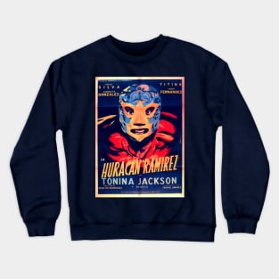 Vintage Mexican Cinema Icons Lucha Libre Crewneck Sweatshirt